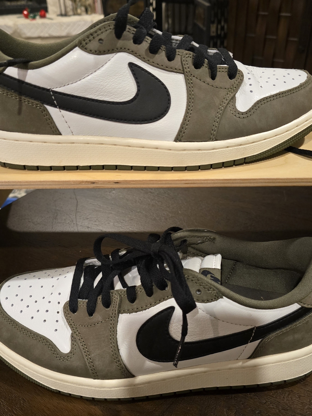 Air Jordan 1 Retro Low OG Medium Olive - Size 9 (HQ6998-200)